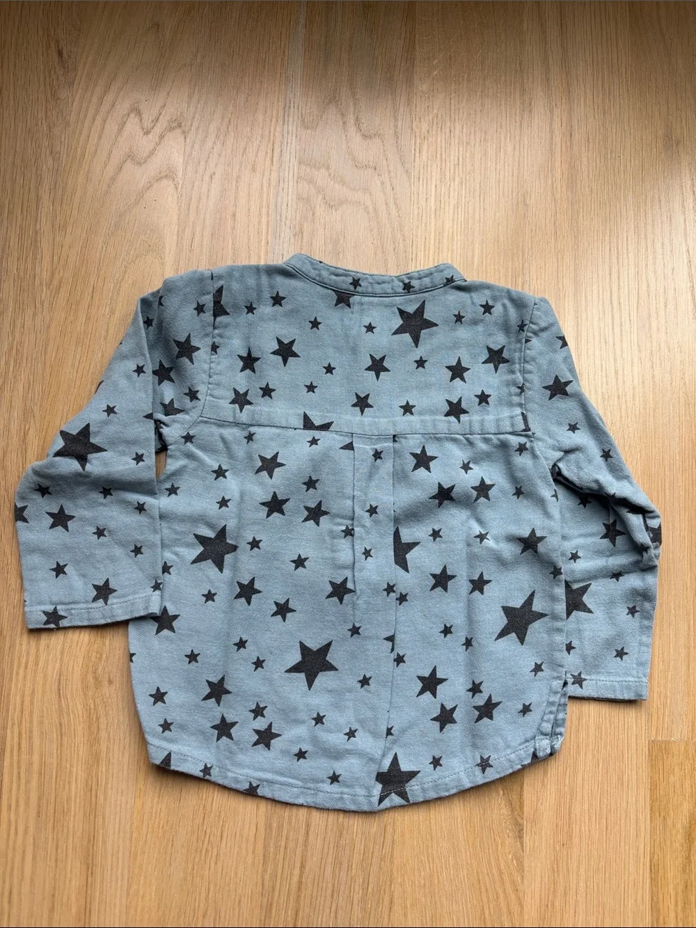 Louise Louise Blue Star Henley Long-Sleeve Tee for Kids